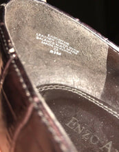 Load image into Gallery viewer, Enzo Angiolini Womens Classic Pump Shoes Brown Crocodile Embossed Slip Ons 8.5 M