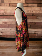 Load image into Gallery viewer, ASOS Black Floral Sleeveless Dress Size 14
