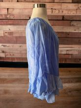 Load image into Gallery viewer, New Directions Tie Dye BlueBlouse Size L
