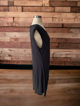 Load image into Gallery viewer, Loft Outlet Black Pattern Sleeveless Dress Size XL
