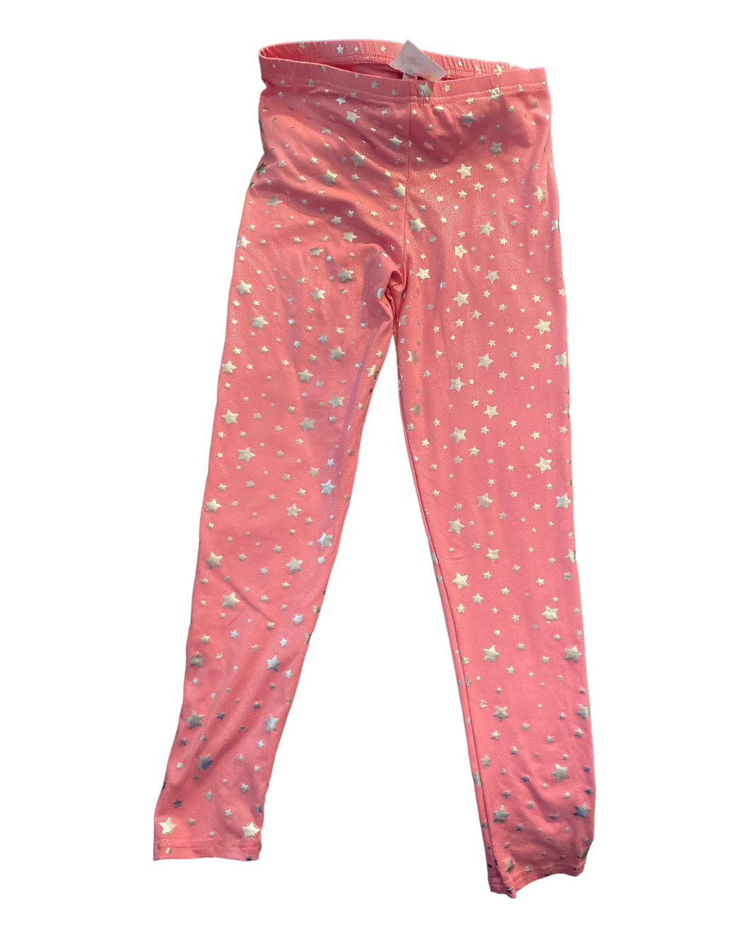Girls bmagical Pink Silver Star Leggings Size 8