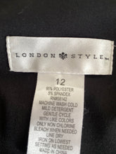Load image into Gallery viewer, London Style Black and Red Dress Size 12
