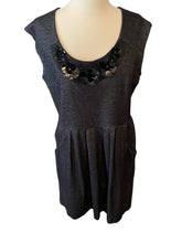 Load image into Gallery viewer, Tiana B Heathered Black Dress Size L
