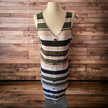 Load image into Gallery viewer, No Boundaries Ribbed Stripes Dress Size 15-17
