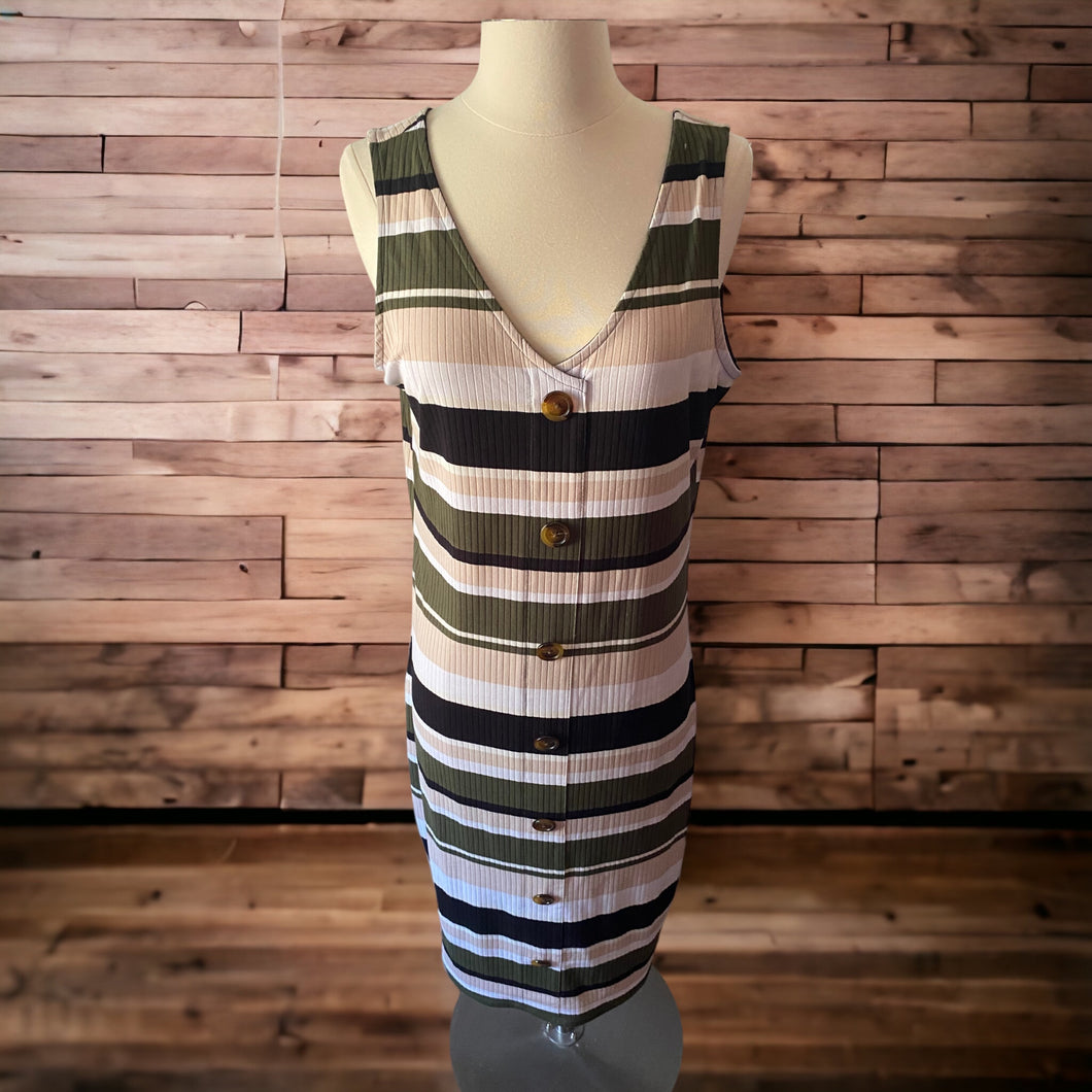No Boundaries Ribbed Stripes Dress Size 15-17