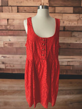 Load image into Gallery viewer, HeartSoul Red/Orange Lace Babydoll Dress Size 2X
