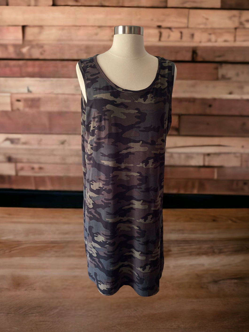 Bobbie Brooks Camo Sleeveless Dress Size 1X