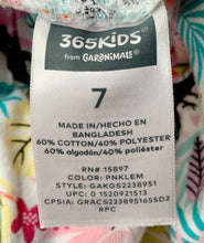 Load image into Gallery viewer, Girls 365 Kids Tropical Shorts Size 7
