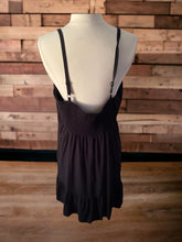 Load image into Gallery viewer, Old Navy Cami Smocked Back Black Sundress Size XL
