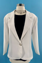 Load image into Gallery viewer, Vintage Blair Boutique White Blazer Large
