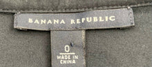Load image into Gallery viewer, Banana Republic Belted A Line Dress Black Stretch Knee Length Band Collar 0
