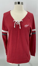 Load image into Gallery viewer, Antigua Women’s Detroit Red Wings Lace Up Shirt Size Medium
