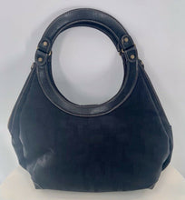 Load image into Gallery viewer, Nine West Womens Hobo Handbag With Wallet Black Dual Handle Zipper Medium
