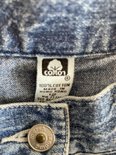 Load image into Gallery viewer, Vintage Marsh Landing Denim Blue Jean Long  5 Pocket Skirt  Slit 12 100% Cotton
