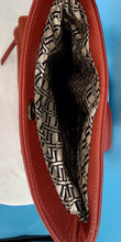 Load image into Gallery viewer, Tignanello Dark Red Pebbled Leather Purse Organizer Handbag GUC
