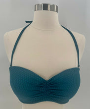 Load image into Gallery viewer, Shade &amp; Shore Bikini Teal Top 34D Bottom Medium Excellent Removable Straps
