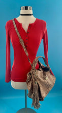 Load image into Gallery viewer, G.I.L I Large Snakeskin Patte Leather Bag Purse Cross Body Excellent Cond GILI

