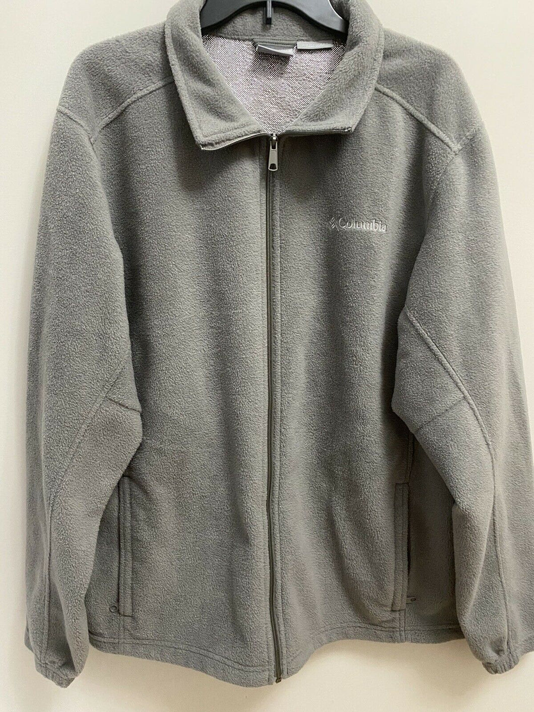 Columbia Gray Omni-heat Zip Up Fleece Jacket XL