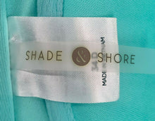 Load image into Gallery viewer, Shade &amp; Shore Bikini Teal Top 34D Bottom Medium Excellent Removable Straps
