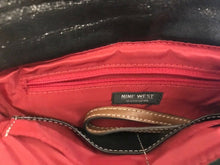Load image into Gallery viewer, Nine West Womens Hobo Handbag With Wallet Black Dual Handle Zipper Medium
