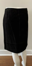 Load image into Gallery viewer, Valerie Stevens Black Suede Genuine Leather Fully Lined Midi Skirt Size 10
