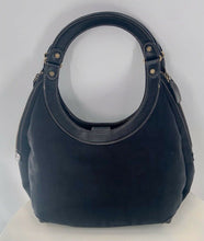 Load image into Gallery viewer, Nine West Womens Hobo Handbag With Wallet Black Dual Handle Zipper Medium
