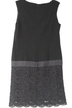 Load image into Gallery viewer, Kenzie Black Lace A Line Dress Wedding Cocktail Excellent Condition Size 8
