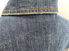 Load image into Gallery viewer, CHICOS Dark Wash Denim Long Sleeve Dress Size 1 button front
