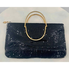 Load image into Gallery viewer, Vintage Warren Reed Black Mesh Purse
