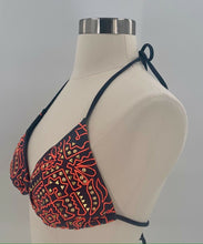 Load image into Gallery viewer, Xhilaration Gray Halter Triangle Studded String Bikini Swim Bathing Suit  Large
