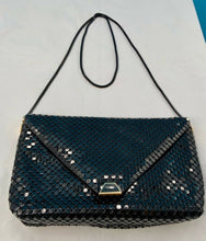 Load image into Gallery viewer, Le Regale Womens Crossbody Envelope Bag Black Sling Flap Embellished Evening
