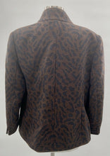 Load image into Gallery viewer, Carlisle Angora &amp; Wool Animal Print Jacket Career Casual Women’s Sz 16
