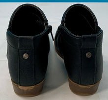 Load image into Gallery viewer, Treasure &amp; Bond Girls Ankle Booties Black Brown Cuban Heel Round Toe Zip Up 1 M
