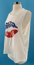 Load image into Gallery viewer, yimengehen American Flag Lips Graphic Tee USA Tank  Large
