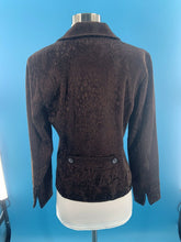 Load image into Gallery viewer, Chico&#39;s  Brown Embroidered Design blazer Size 0 Standard 4
