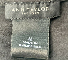 Load image into Gallery viewer, Ann Taylor Factory Women Black Sleeveless Side Tie Top M
