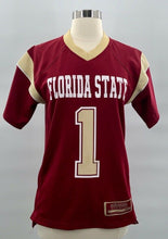 Load image into Gallery viewer, Florida State Seminoles 1 Colosseum Unisex Kids Jersey Red V Neck Youth M 10-12
