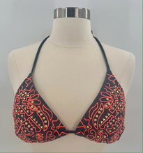 Load image into Gallery viewer, Xhilaration Gray Halter Triangle Studded String Bikini Swim Bathing Suit  Large
