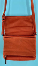 Load image into Gallery viewer, Tignanello Dark Red Pebbled Leather Purse Organizer Handbag GUC
