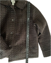 Load image into Gallery viewer, Chicos Brown Jacket Design Stitch Embroidered Button Front Light Size 2.5 Large

