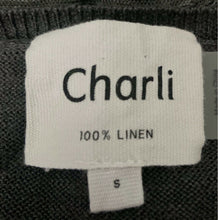 Load image into Gallery viewer, Charli Gray Linen Striped Pullover Sweater
