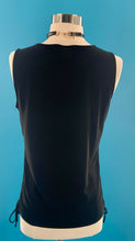 Load image into Gallery viewer, Ann Taylor Factory Women Black Sleeveless Side Tie Top M
