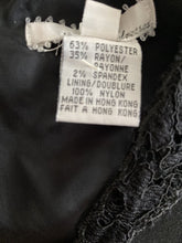 Load image into Gallery viewer, Kenzie Black Lace A Line Dress Wedding Cocktail Excellent Condition Size 8
