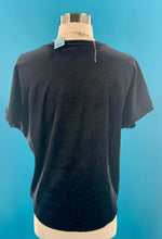 Load image into Gallery viewer, NWT Ann Taylor Loft Women’s Black Studded Velvet V-neck Top Blouse XS P
