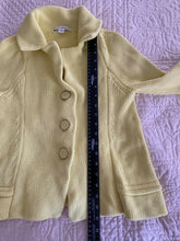 Load image into Gallery viewer, BANANA REPUBLIC Cardigan Sweater Jacket Yellow Buttons  Size XS Excellent
