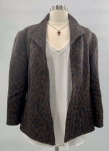 Load image into Gallery viewer, Carlisle Angora &amp; Wool Animal Print Jacket Career Casual Women’s Sz 16
