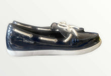 Load image into Gallery viewer, Cole Haan Nantucket Boat Shoe Camp Moc Loafer Women size 9 Navy Patent Leather
