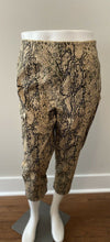 Load image into Gallery viewer, PARISIAN SIGNATURE Snakeskin Print Cropped Ankle Stretch Pants Side Zip Size 10
