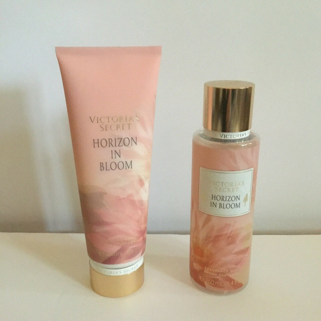 Victoria's Secret Gift Set Horizon In Bloom Fragrance Mist and Lotion Full Size