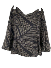 Load image into Gallery viewer, J. Crew 365 Black Tan Flowing Silk Lined Skirt  Size 4 Excellent Condition Cute!
